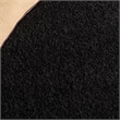 Hawthorne Collection 3' X 5' Power Loomed Polypropylene Rug in Black