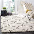 Hawthorne Collection 6' X 9' Power Loomed Rug in Ivory and Gray