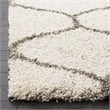 Hawthorne Collection 6' X 9' Power Loomed Rug in Ivory and Gray