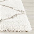 Hawthorne Collection 3' X 5' Power Loomed Rug in Ivory and Gray