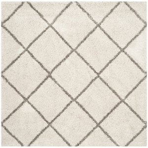 hawthorne collection 7' square power loomed rug