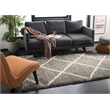 Hawthorne Collection 6' X 9' Power Loomed Rug in Gray and Ivory