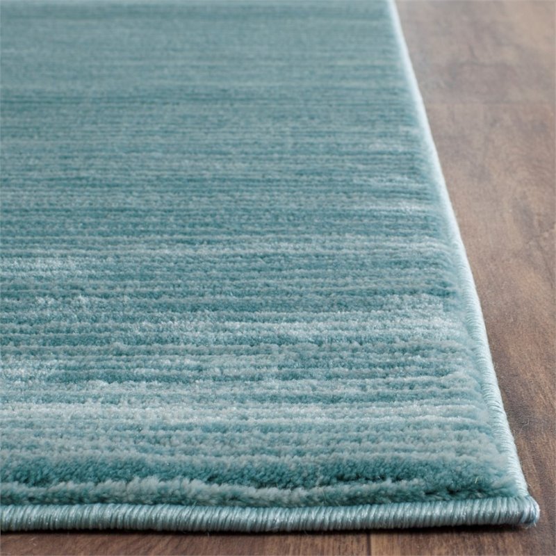 Hawthorne Collection 4' X 6' Power Loomed Rug in Seafoam