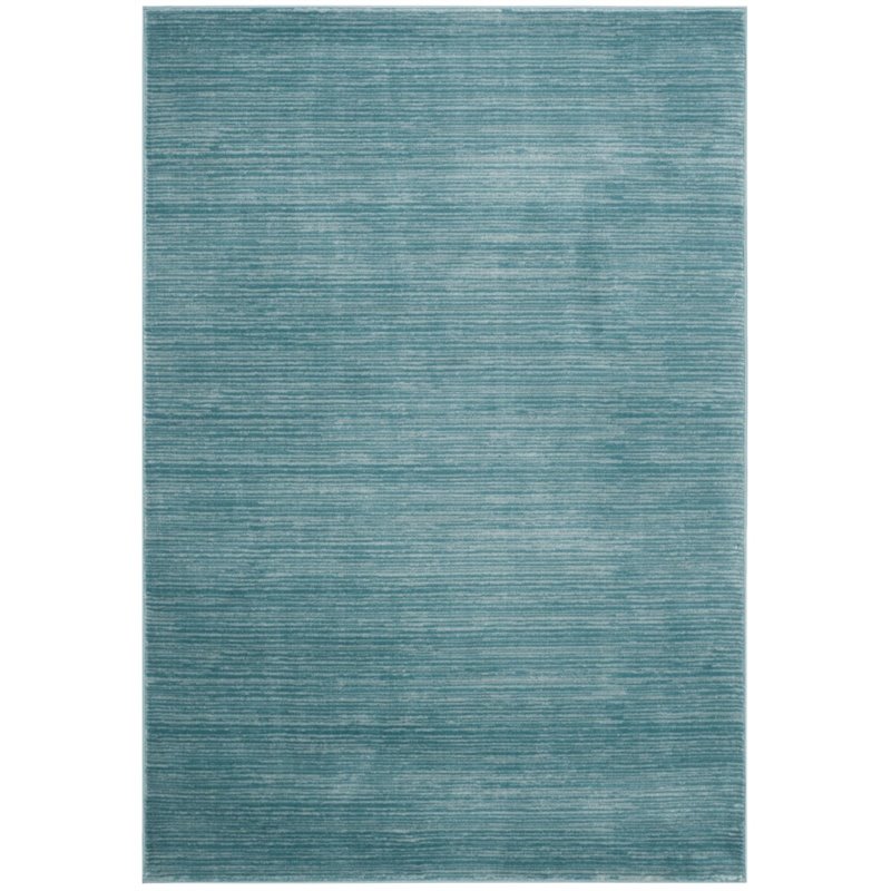 Hawthorne Collection 4' X 6' Power Loomed Rug in Seafoam