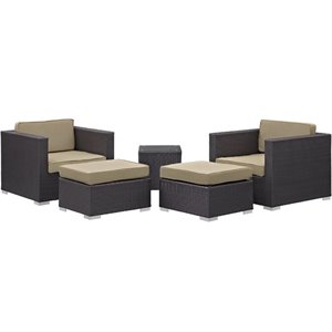 hawthorne collections 5 piece outdoor sofa set
