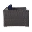 Hawthorne Collection Outdoor Armchair in Canvas Navy