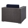 Hawthorne Collection Outdoor Armchair in Canvas Navy