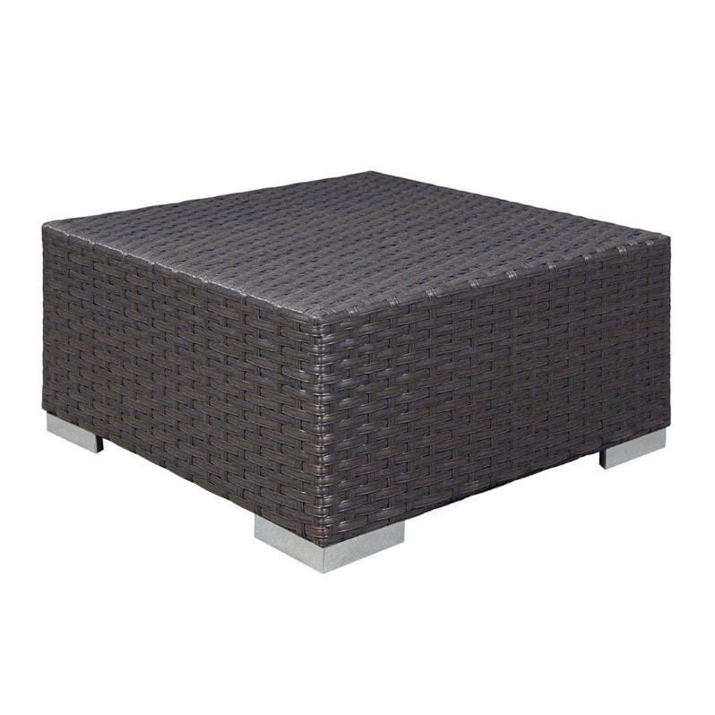 Hawthorne Collection Patio Ottoman in Canvas Navy