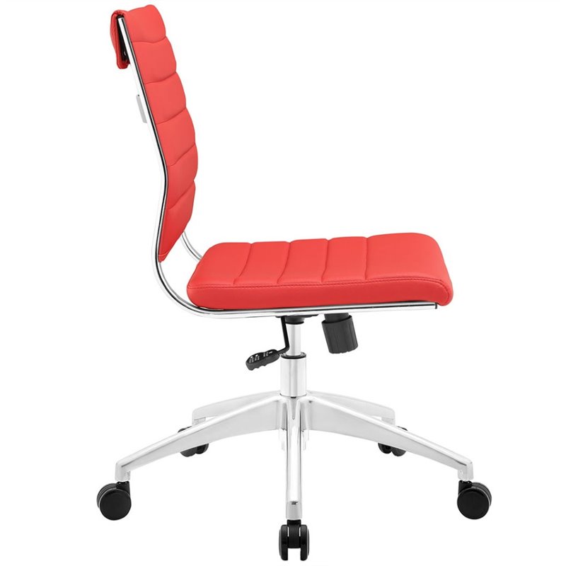 Hawthorne Collection Armless Office Chair in Red