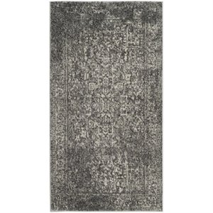 hawthorne collection 11' x 15' rug in gray and ivory