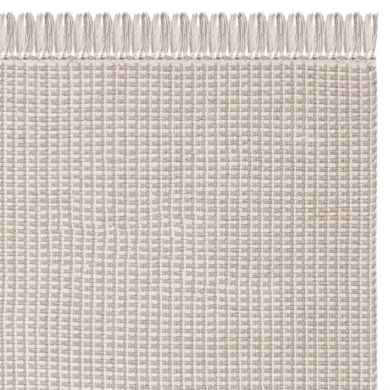 Hawthorne Collection 5' X 8' Hand Woven Cotton Pile Rug in Ivory