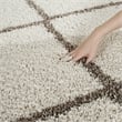 Hawthorne Collection 6' X 9' Rug in Ivory and Beige