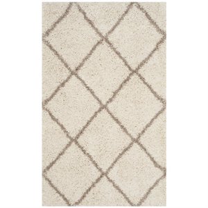 hawthorne collection 6' x 9' rug in ivory and beige