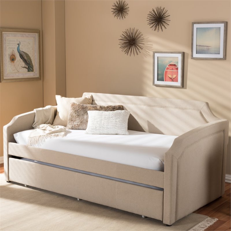 Hawthorne Collection Twin Daybed in Beige 680270431072 eBay