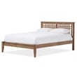 Hawthorne Collections Farmhouse Wood King Platform Bed in Walnut