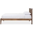Hawthorne Collections Farmhouse Wood King Platform Bed in Walnut