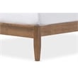 Hawthorne Collections Farmhouse Wood King Platform Bed in Walnut
