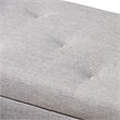 Hawthorne Collection Storage Bench in Grayish Beige