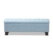 Hawthorne Collection Storage Bench in Light Blue