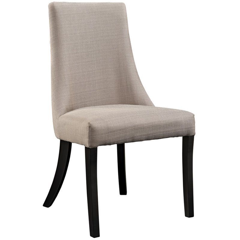 Hawthorne Collection Linen Dining Side Chair in Beige
