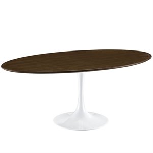 Hawthorne Collection 78&quot Oval Dining Table in Walnut