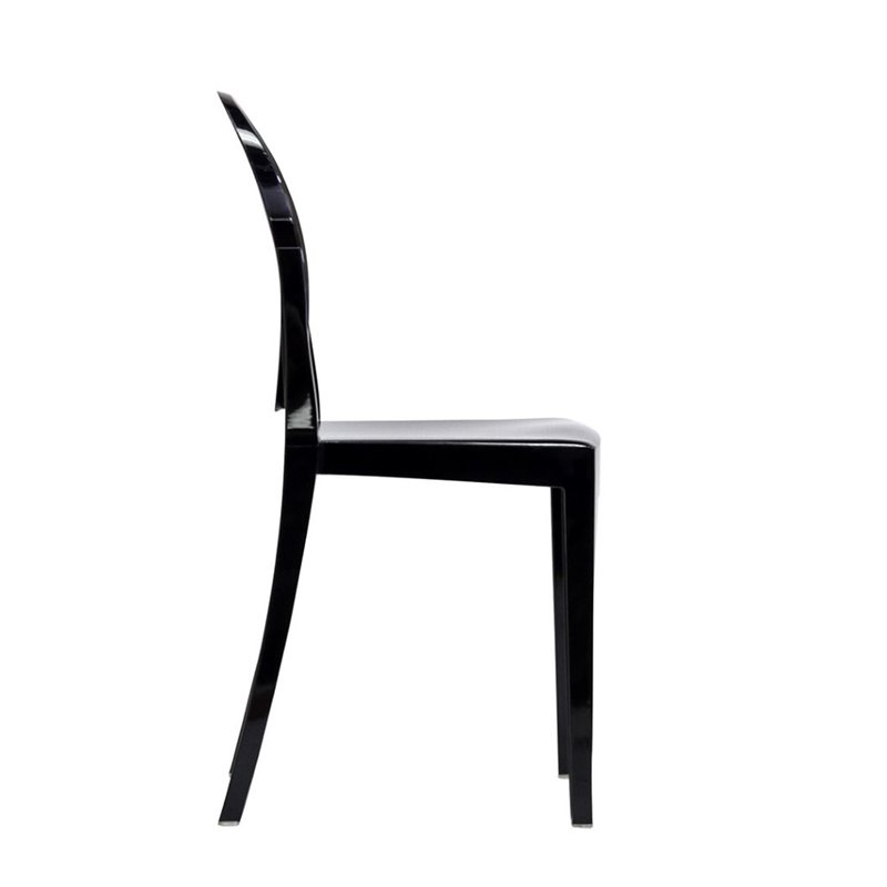 Hawthorne Collection Dining Chair in Black (Set of 2)