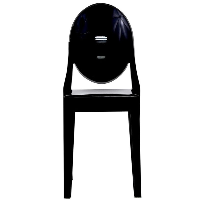 Hawthorne Collection Dining Chair in Black (Set of 2)