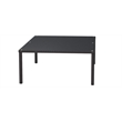 Hawthorne Collection Glass Top Patio Dining Table in Espresso