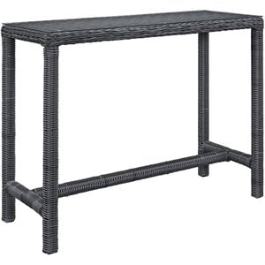 hawthorne collection patio pub table in gray