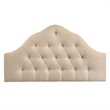 Hawthorne Collection Queen Tufted Panel Headboard in Beige