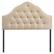 Hawthorne Collection Queen Tufted Panel Headboard in Beige