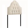 Hawthorne Collection Twin Tufted Panel Headboard in Ivory