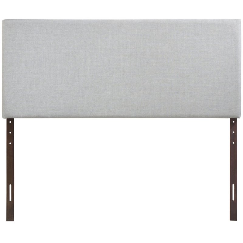 Hawthorne Collection Upholstered King Panel Headboard in Sky Gray