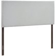 Hawthorne Collection Upholstered King Panel Headboard in Sky Gray