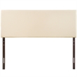 Hawthorne Collections Fabric King Panel Headboard with Particleboard in Ivory