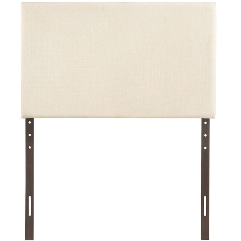 Hawthorne Collection Upholstered Twin Panel Headboard in Ivory