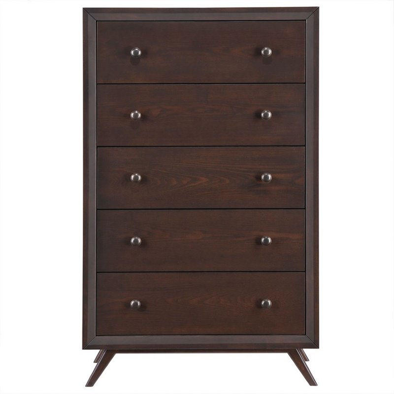 Hawthorne Collection 5 Drawer Chest in Cappuccino