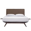 Hawthorne Collection 3 Piece Queen Bedroom Set in Cappuccino and Brown