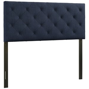 Hawthorne Collection Full Tufted Panel Headboard in Navy