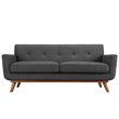 Hawthorne Collection Loveseat in Gray
