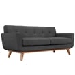 Hawthorne Collection Loveseat in Gray