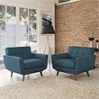 Hawthorne Collection Accent Chair in Azure (Set of 2)