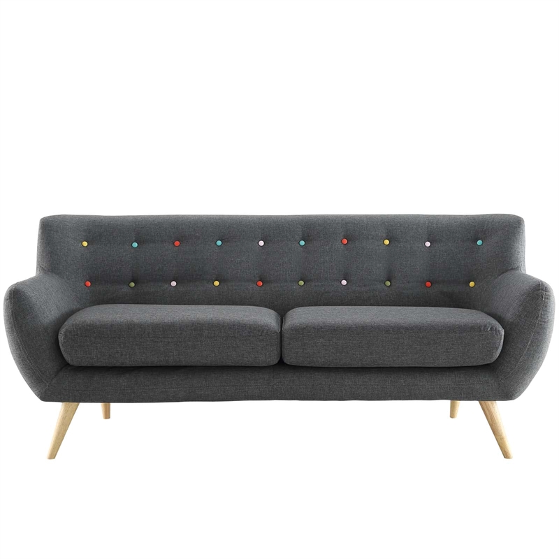 Hawthorne Collection Fabric Sofa in Gray
