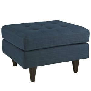 Hawthorne Collection Tufted Ottoman in Azure