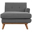 Hawthorne Collection Right Arm Chaise Lounge in Gray