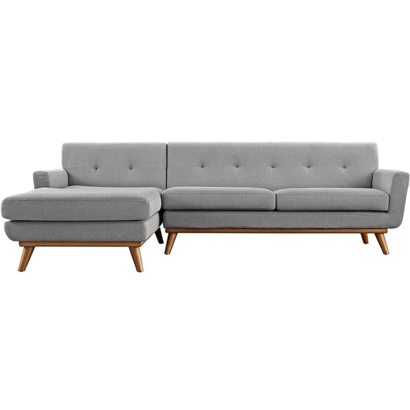 Hawthorne Collection Left Facing Sectional in Expectation Gray