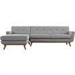 Hawthorne Collection Left Facing Sectional in Expectation Gray