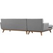 Hawthorne Collection Left Facing Sectional in Expectation Gray