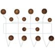 Hawthorne Collection Wall Mount Coat Rack in Walnut