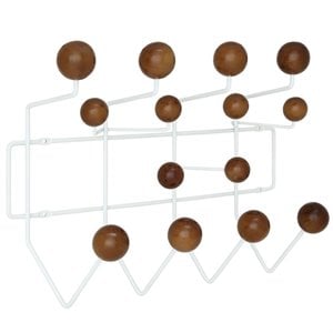 Hawthorne Collection Wall Mount Coat Rack in Walnut